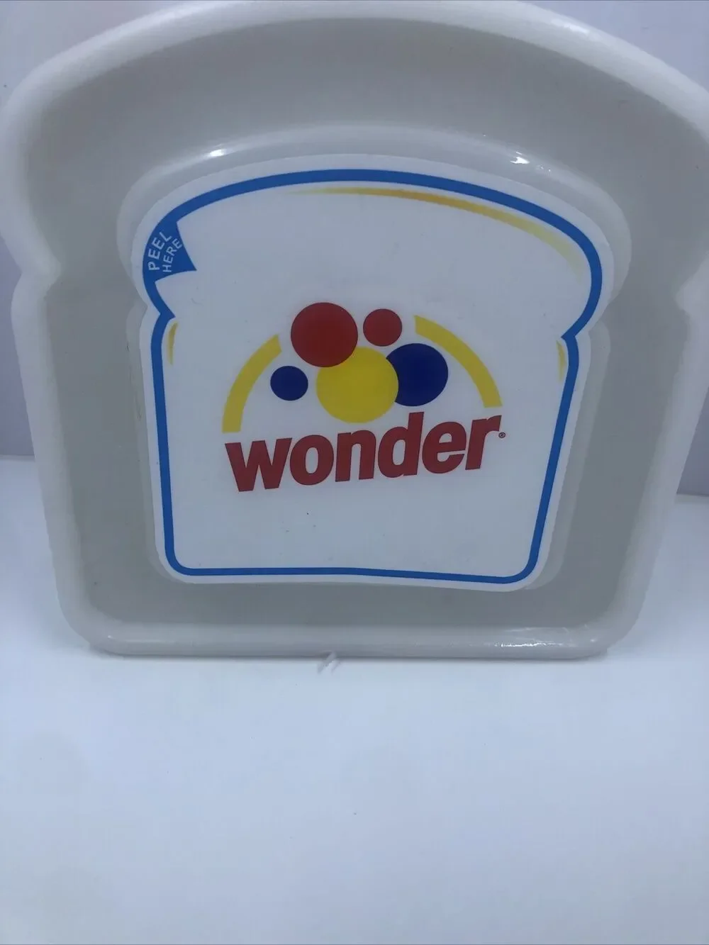 Wonder Bread Sandwich Keeper, Lunch Box, Snack, Plastic Container with Lid